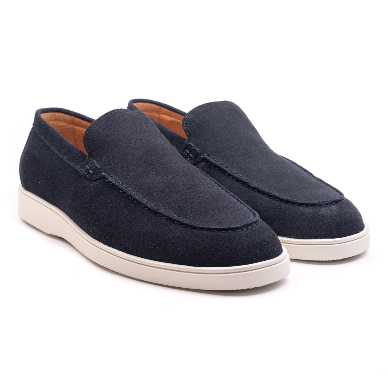CAVE LOAFER MOC Navy Velours - ALPINA BRANDS