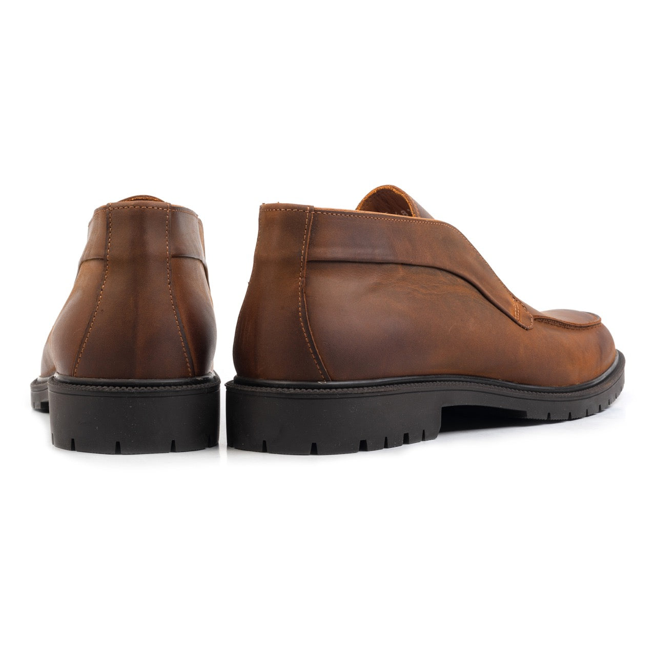 ADAM ANKLE BOOT Tan Wax Leather - ALPINA BRANDS