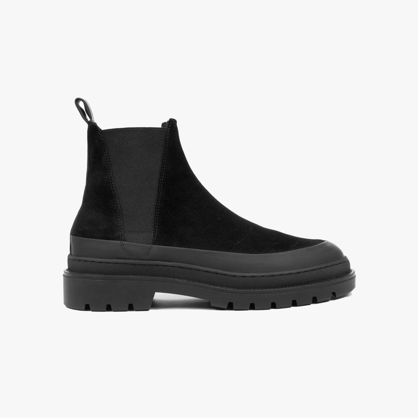 Hinson Spectre Chelsea Boot Schwarzes Leder Wildleder