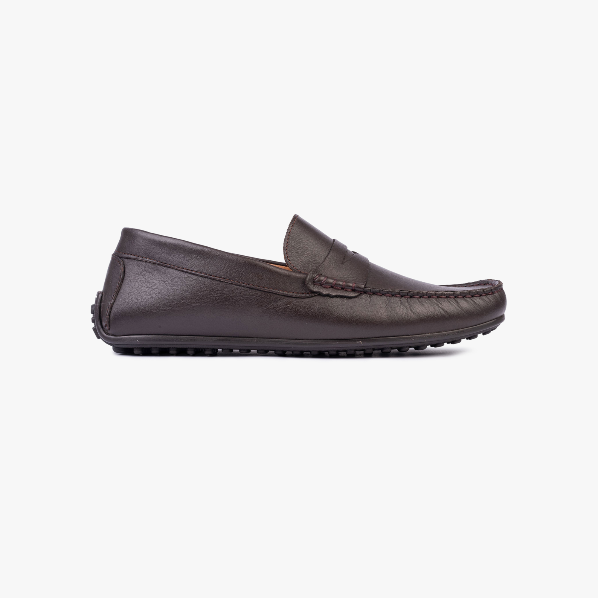 Bjorn loafer donkerbruin leer