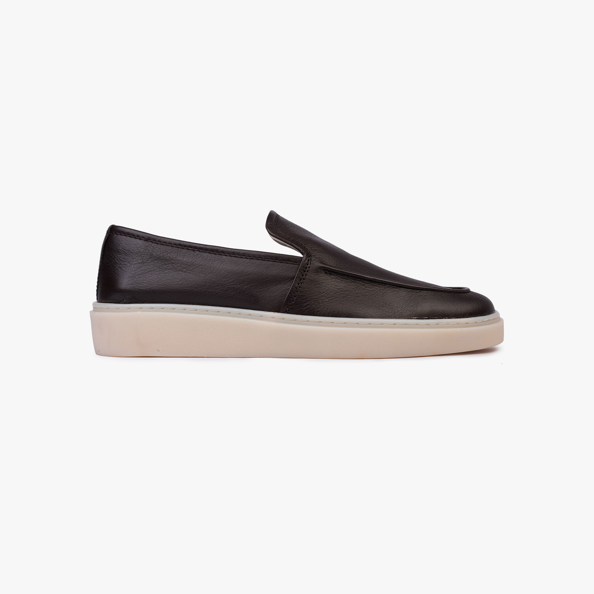 Mons Loafer donkerbruin leer